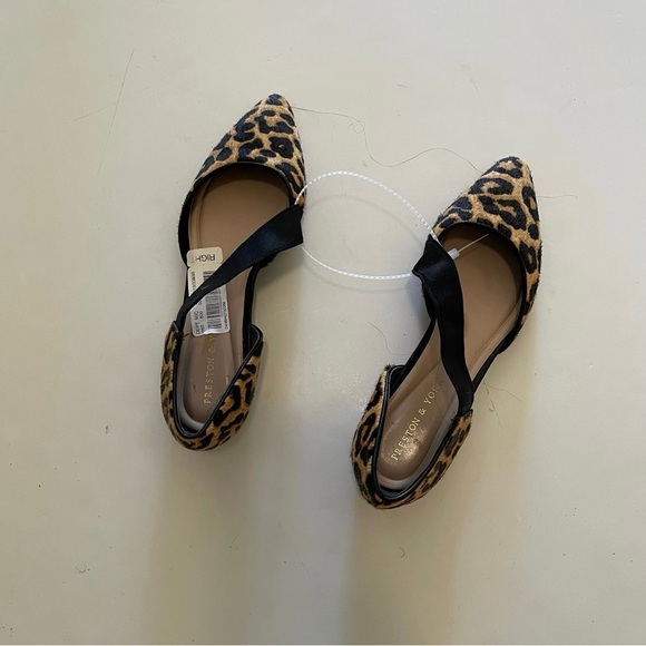 Asymmetrical Leopard Print Haircaff Preston &York Women’s Flat - Picture 7 of 8